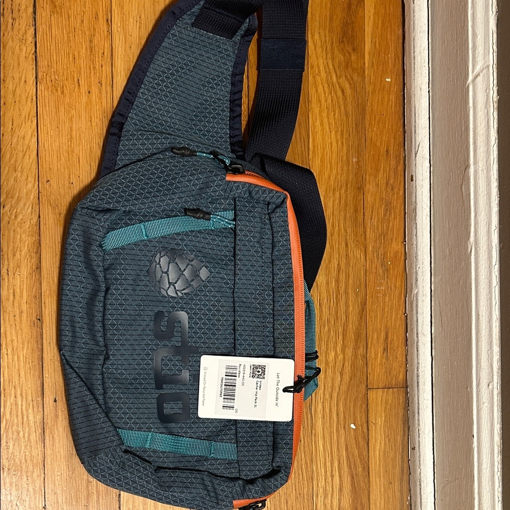 STIO Blue and Orange Unisex Cavher Hip Pack 2L Bag
